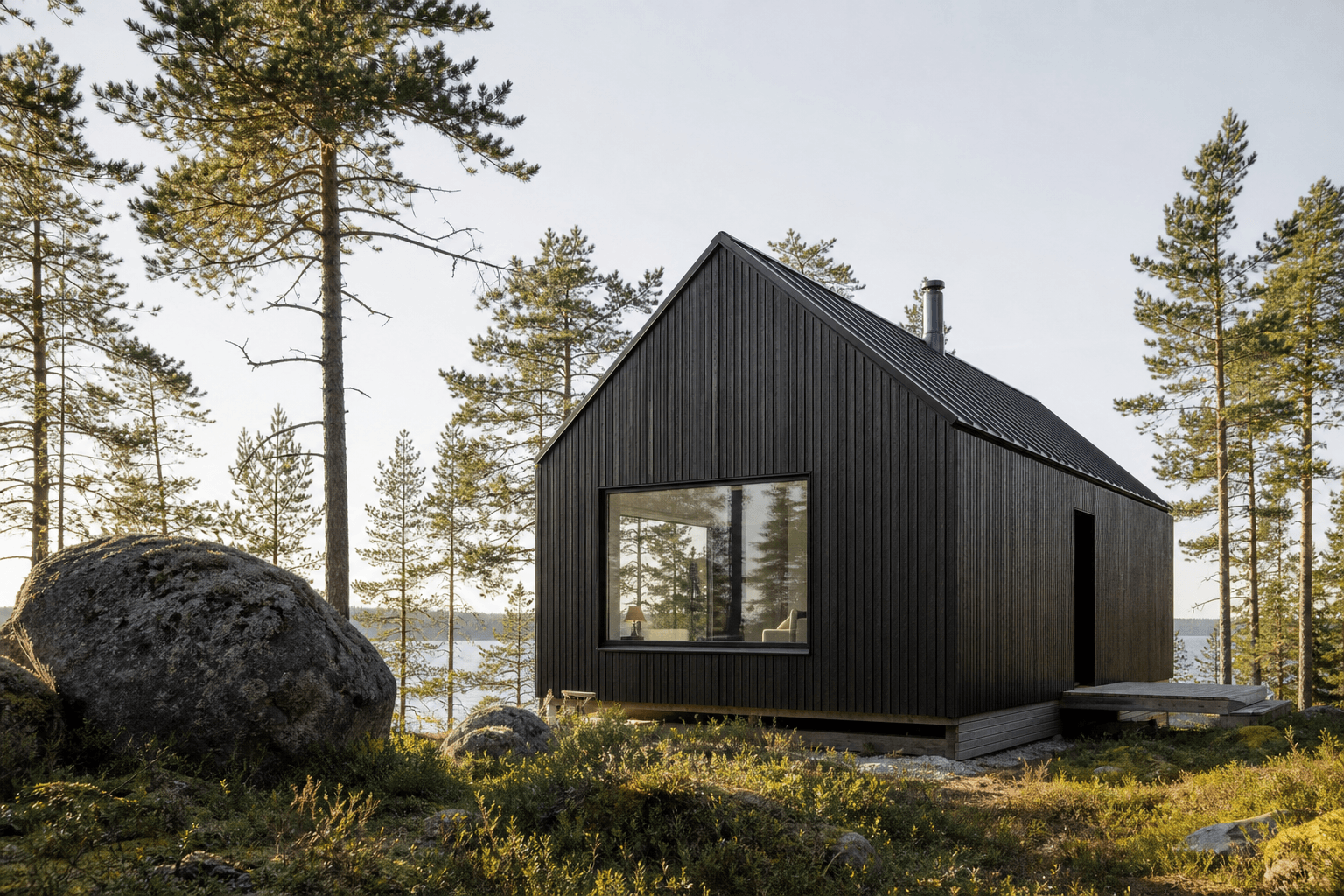 Minimalist Cabin — 1,200 sq ft