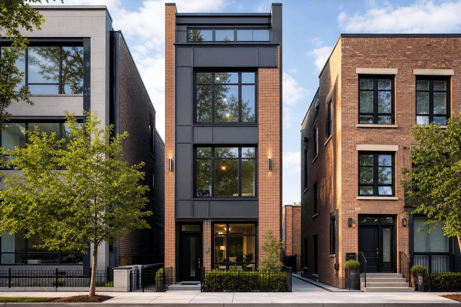 Narrow Lot Townhouse — 1,800 sq ft