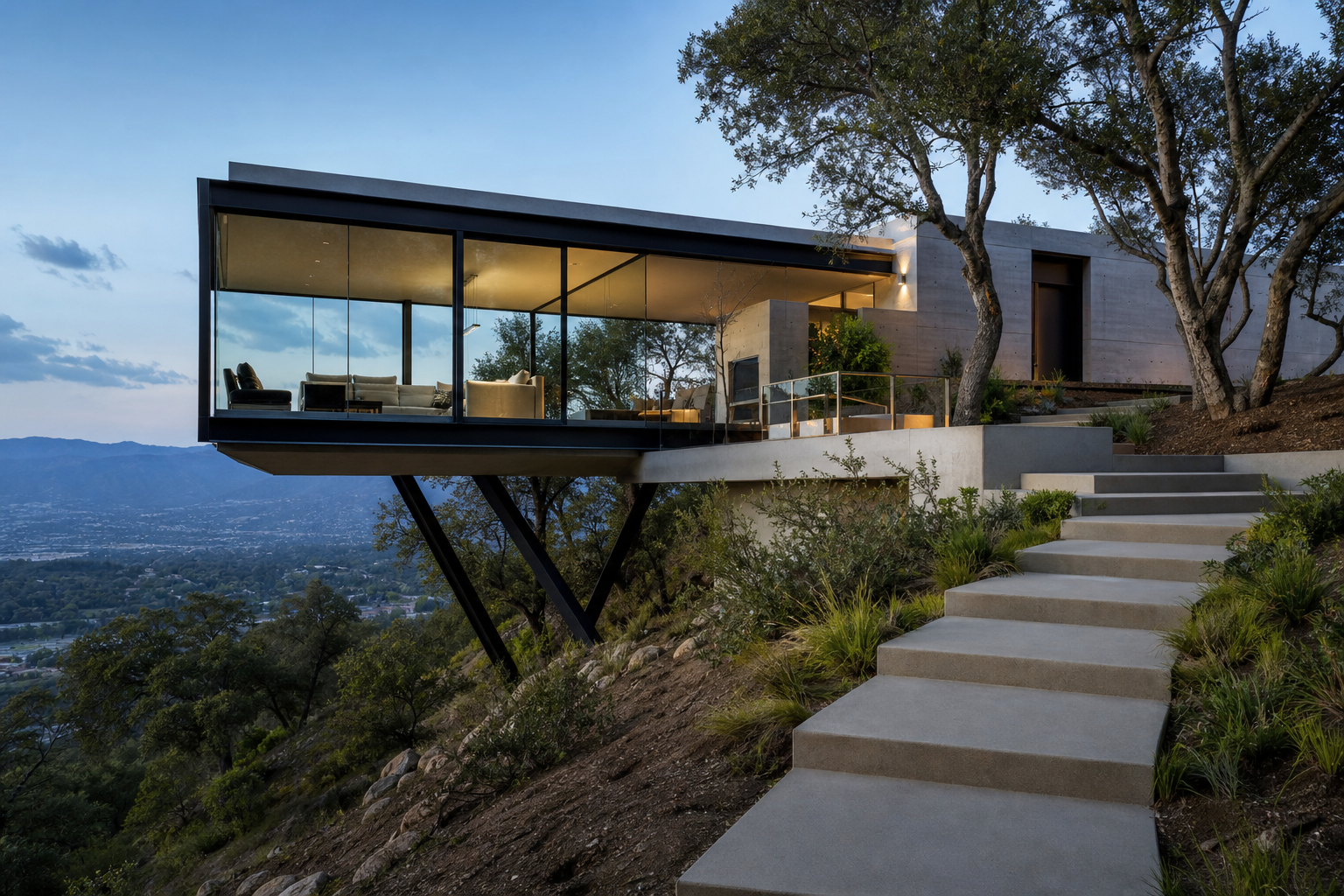 Slope Lot Contemporary — 2,800 sq ft